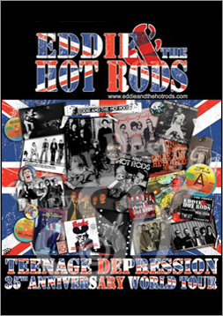 Official, Eddie & The Hot Rods, Teenage Depression 35th Anniversary World Tour 2011, Poster, Graphic Design, Sophie Lo